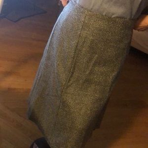 Plus size grey pencil skirt suit